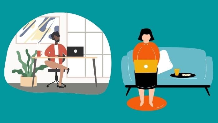 hybrid work arrangement